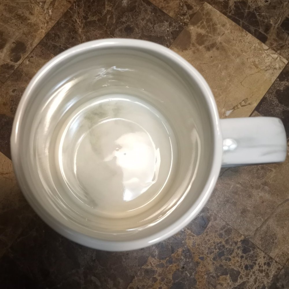 Anthropologie Marbled Monogram "Letter T" Mug - Picture 3 of 5